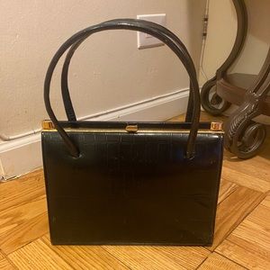 Vintage Crouch & Fitzgerald Leather Evening Bag